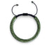 Serpentine | Emerald Hematite x Silver | Double Wave Bracelet